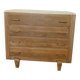 Commode vintage bois et poignées laiton doré