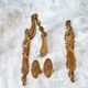 Door handle hardware and 2 French bronze furniture handles