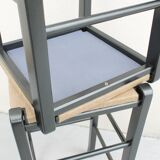 High wooden stools