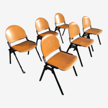 Suite de six chaises vintage vers 1970/1980