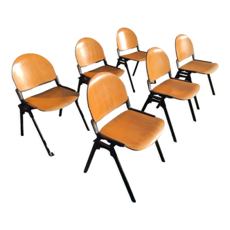 Six vintage chairs circa 1970/1980