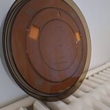 Vintage smoked plexiglass mirror