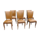 6 vintage skai chairs