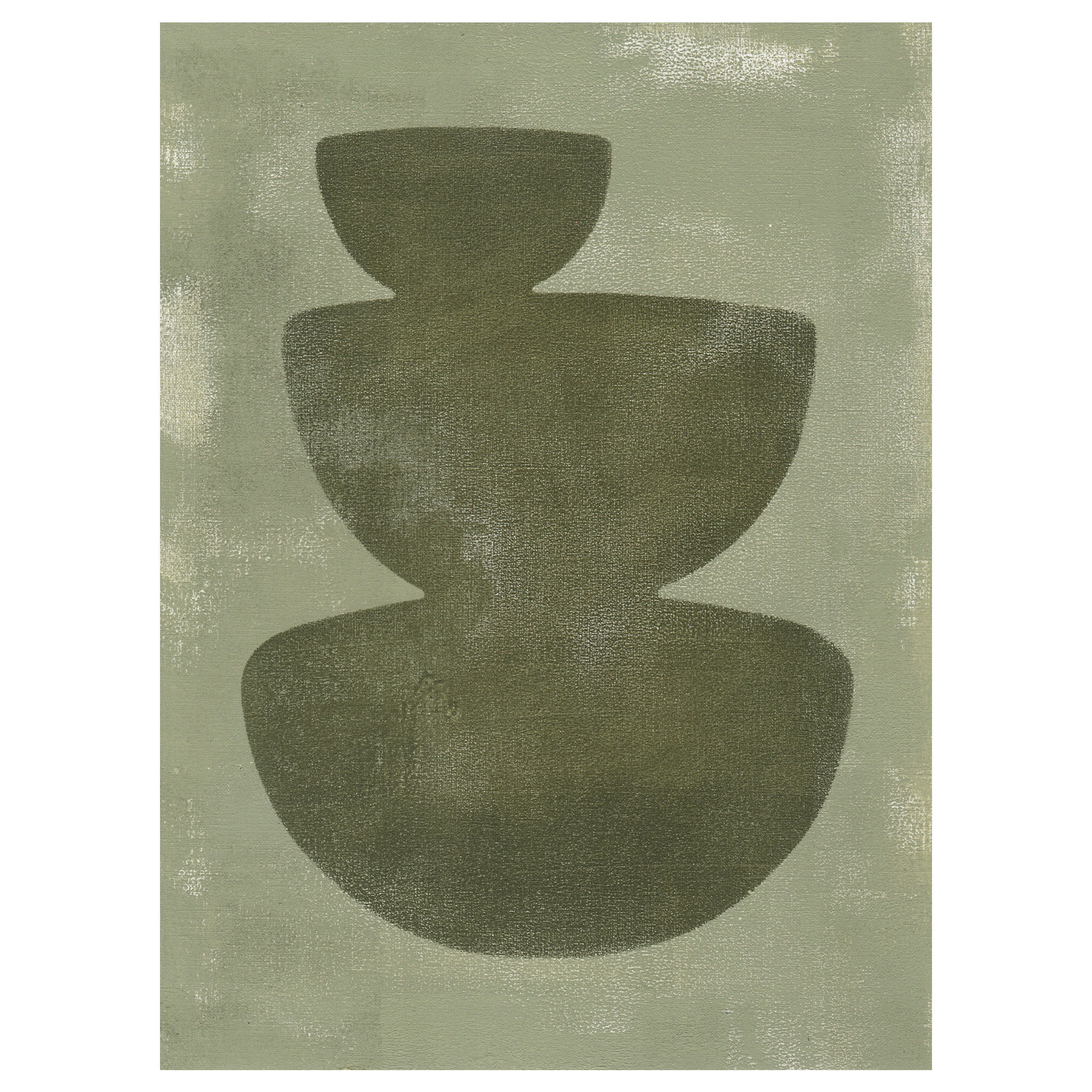 30x40cm paper paint dated and signed without frame M213