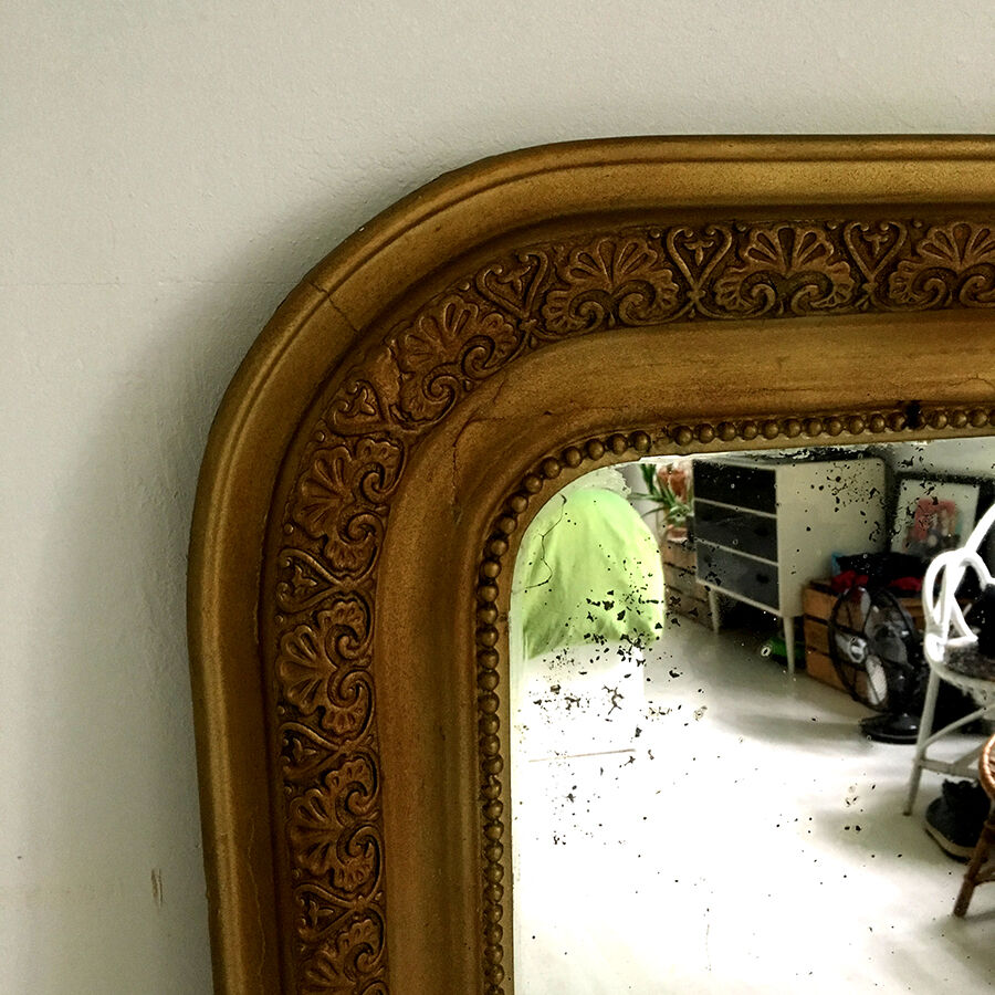 Louis XVI style mirror nineteenth 105x77cm