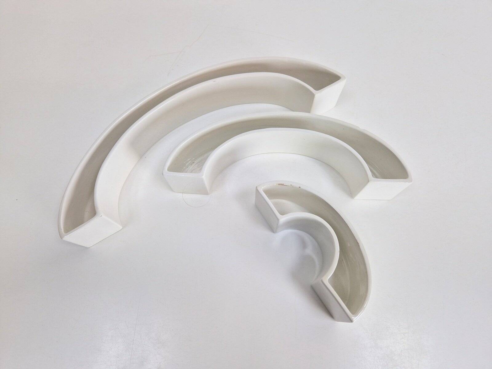 Tremiti Tondo Bowls in Ceramic by Angelo Mangiarotti for Danese Milano, 1964, Set of 3