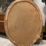 Oval frame imitation magnifying glass