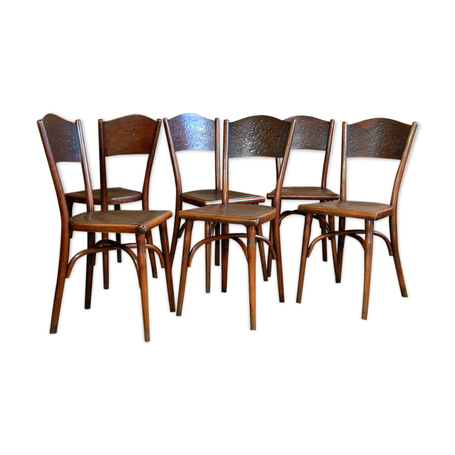 6 chairs Thonet bistro