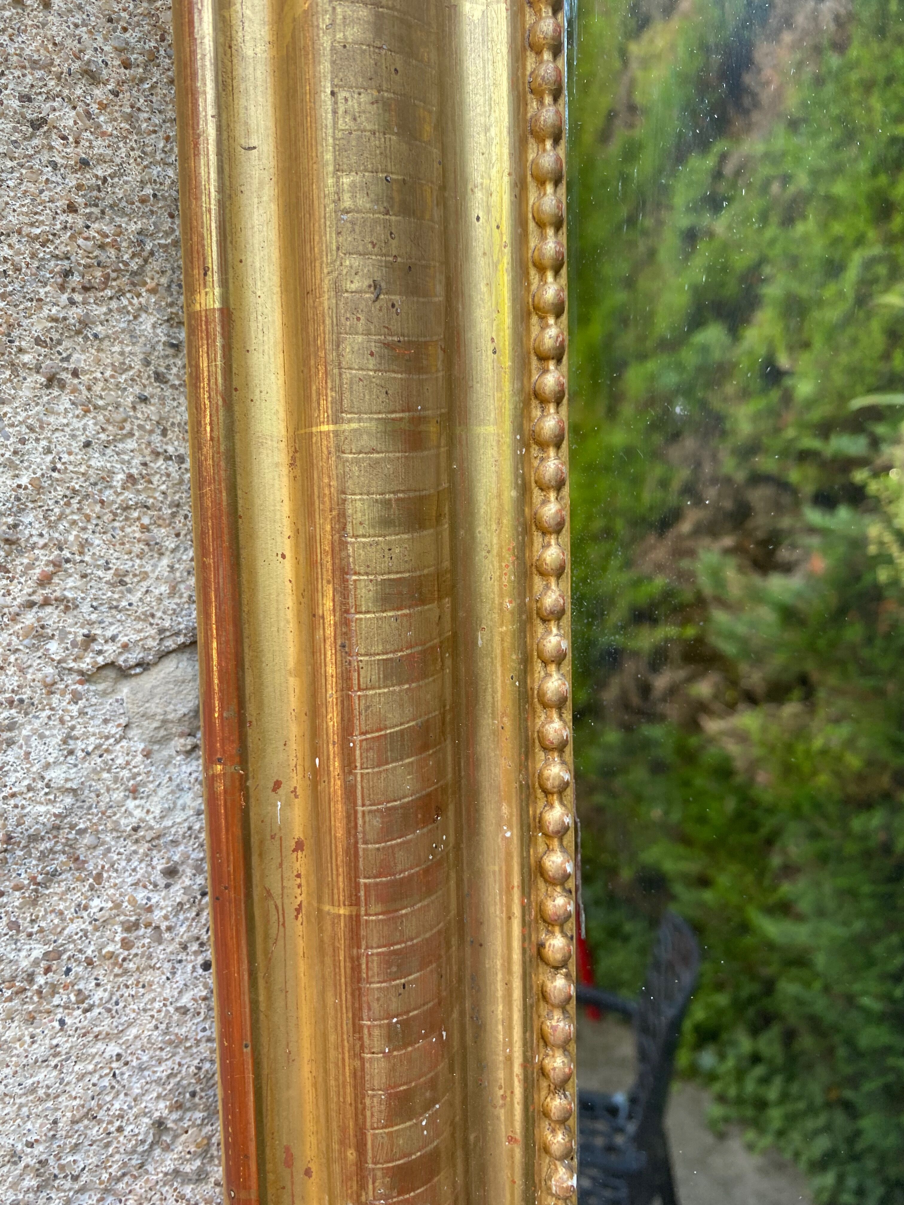 Gilded Louis-Philippe mirror 76 x 55 cm