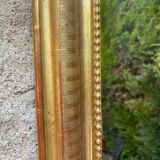 Gilded Louis-Philippe mirror 76 x 55 cm