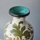 Grand vase floral multicolore en céramique Royal Gouda Porcelain Zuid Holland