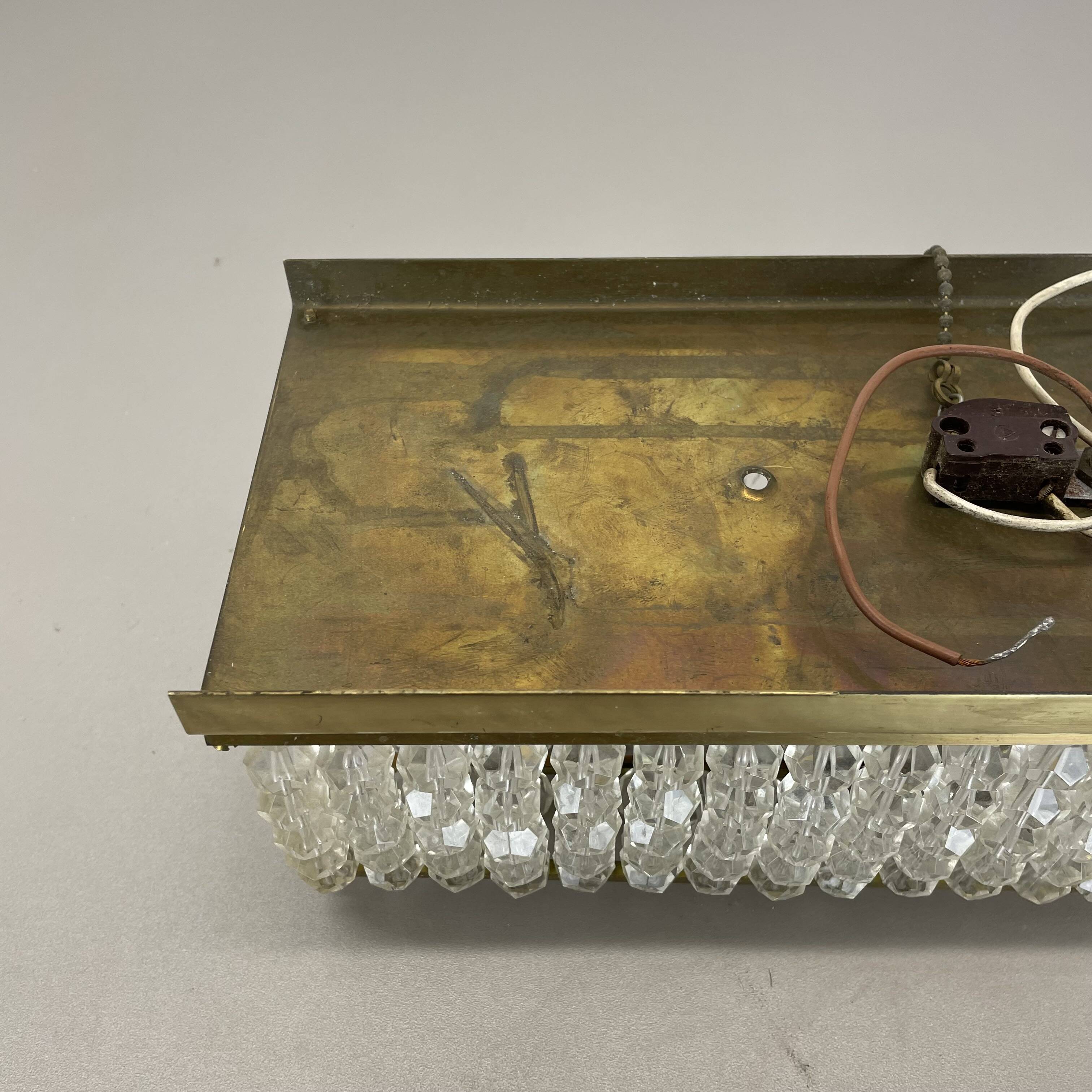 brass and aryl glass wall light sconce by Emil Stejnar, Austria, 1950s