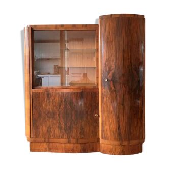 Buffet vitrine argentier art déco