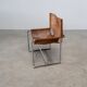 Fauteuil simple en cuir italien