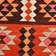 3x11 Orange Tribal Kilim Runner Rug 93x330Cm