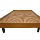 Lit en bois vintage avec tiroirs, Pays-Bas, 1960 design Lit de