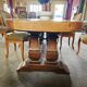 Large antique monastery table in solid oak – exceptional tabletop