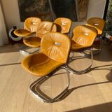 Suite of 6 Sabrina chairs by Gastone Rinaldi for Rima 1970
