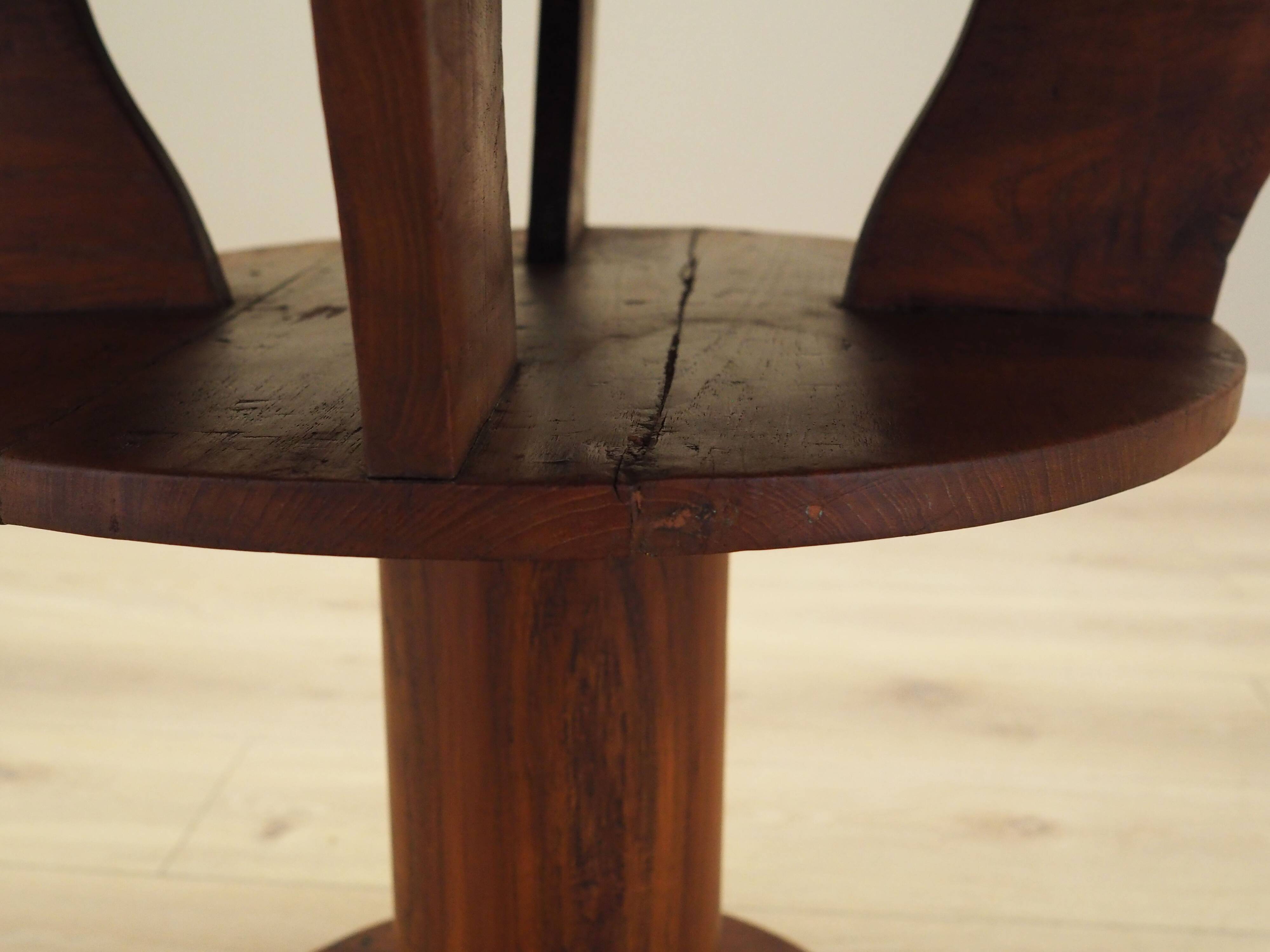 Oak coffee table, Italian design, 1960s, production: Italy
