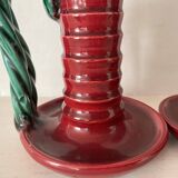 1950s earthenware candlesticks