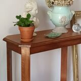 Vintage solid oak console