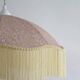 Suspension vintage parapluie imprimée avec franges D45 cm
