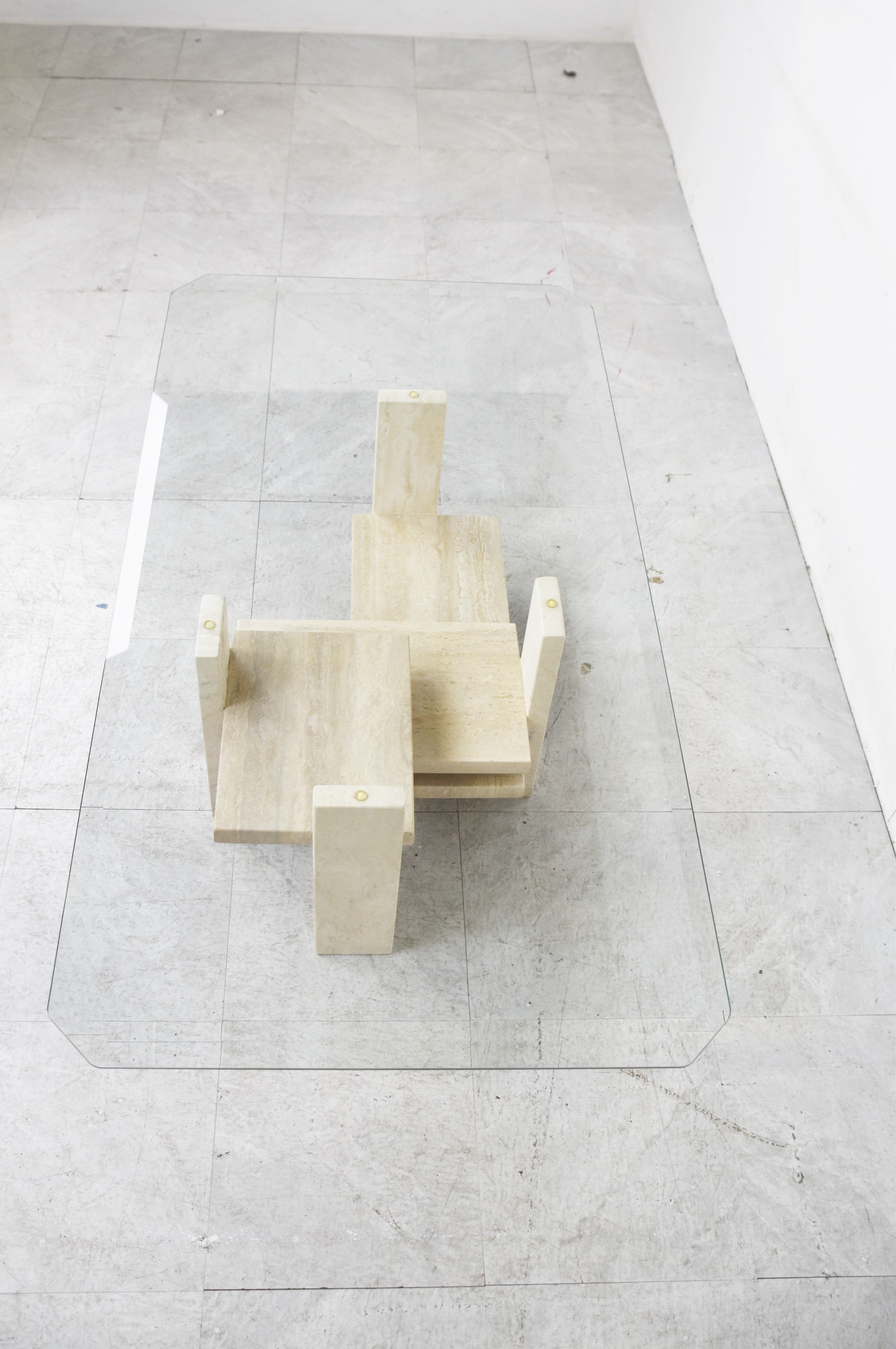 Vintage coffee table by Willy Ballez, 1970s