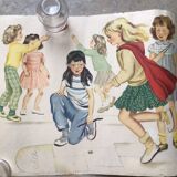 Vintage school girl poster