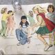 Affiche vintage école fille