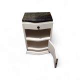 Art Deco bedside table with marble