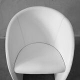 Intervista Leather Armchair by Massimo and Lella Vignelli for Poltrona Frau, 1989.