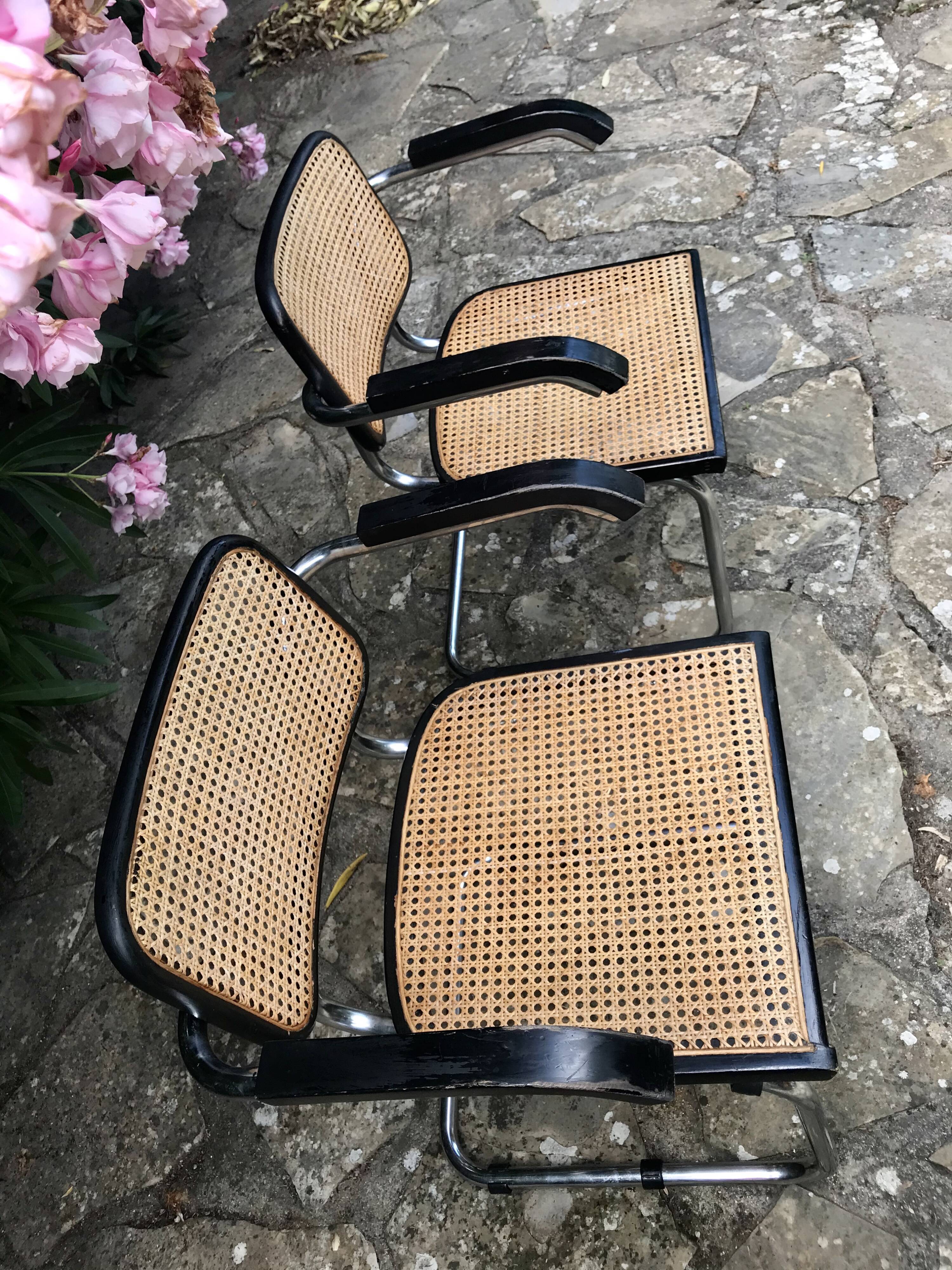 Pair of armchairs B64 Marcel Breuer