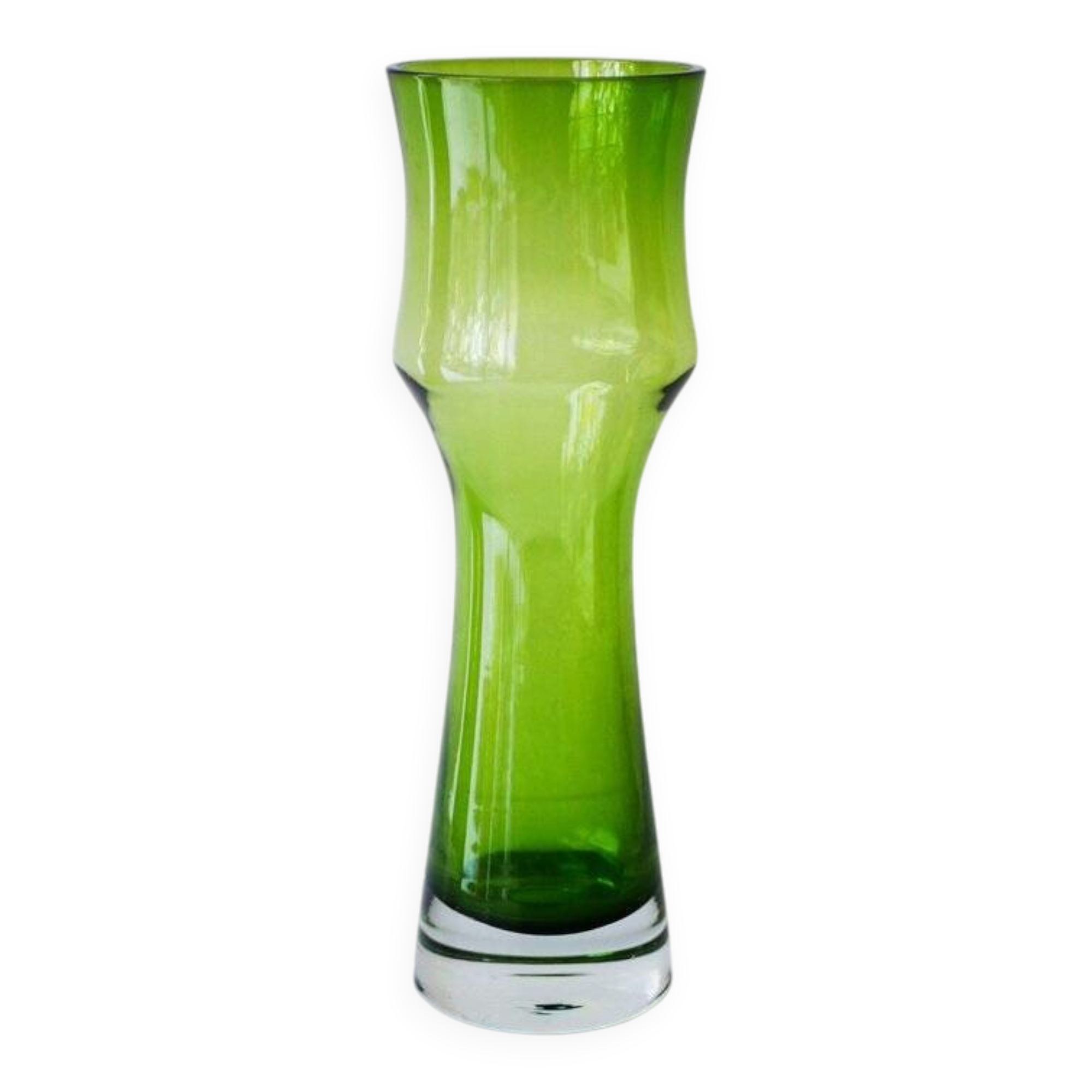 Mid-century modern glass vase by Bo Borgström for Åseda