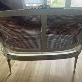 Caned bench in the Louis XVI style