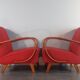 Pair of H262 Armchairs by Jindrich Halabala, Czech Art Deco 1940s