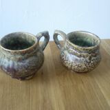Set of 6 cups - vintage ceramics - year 60 / 70