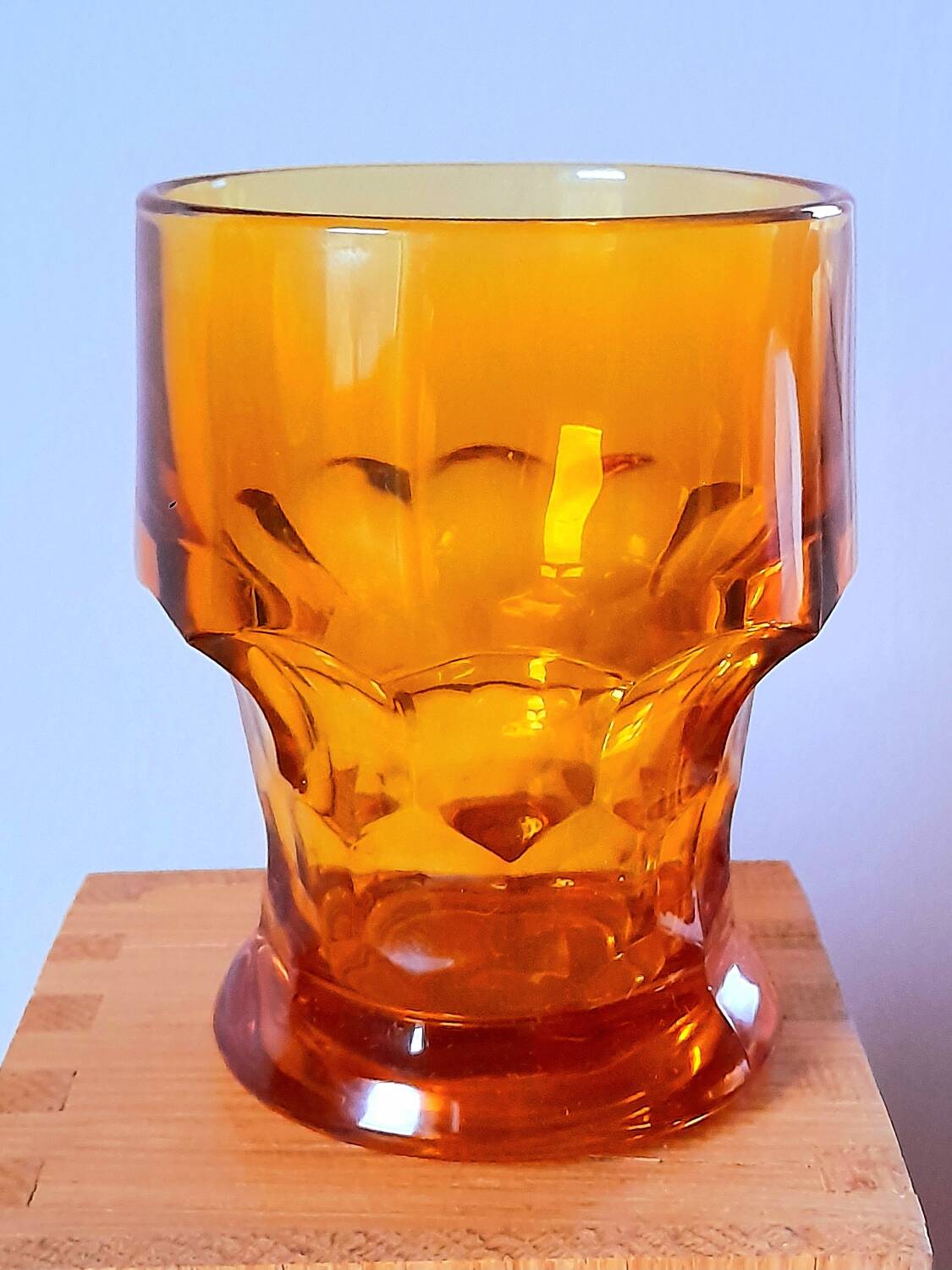 Amber glasses Italy 1970