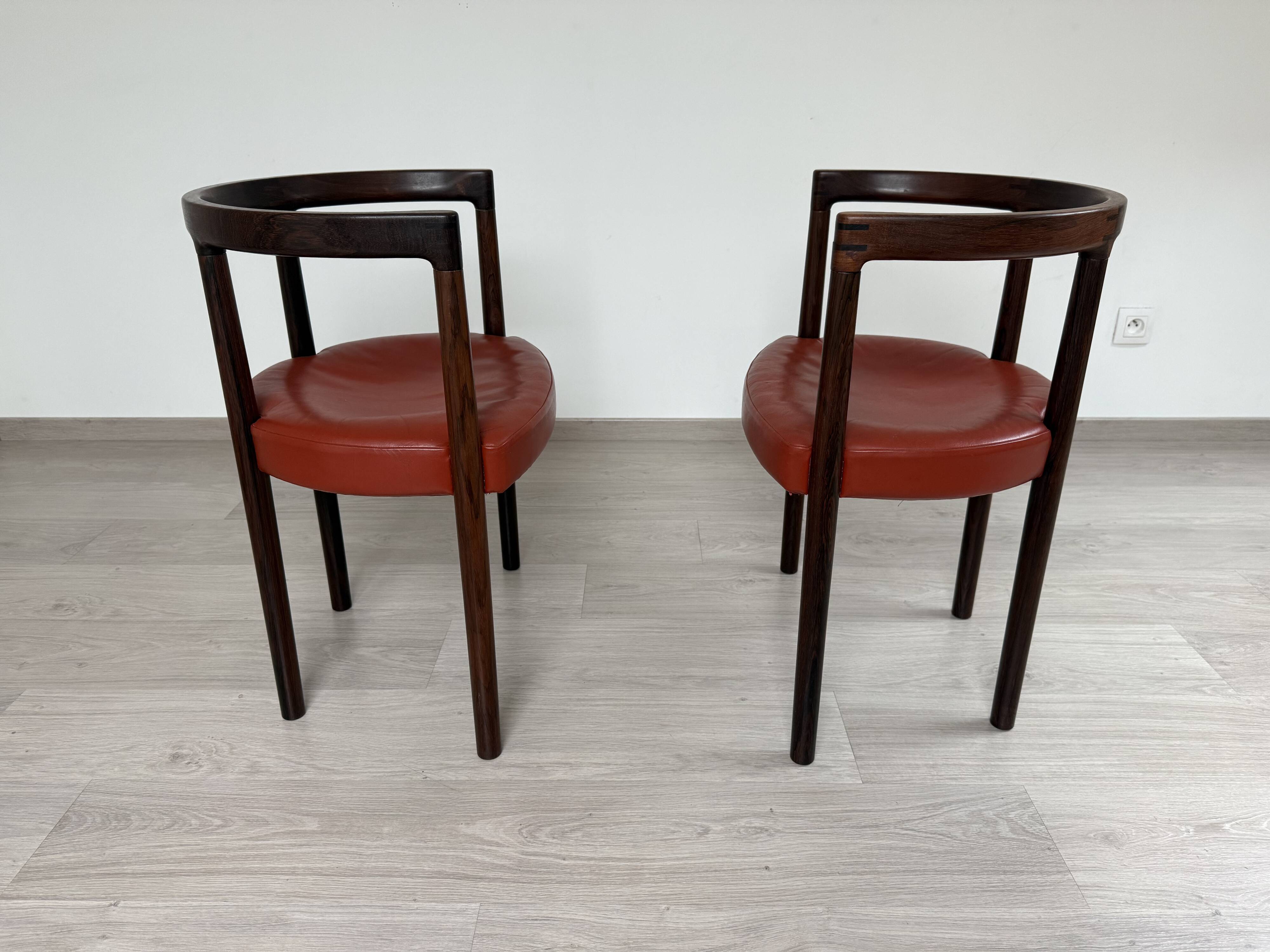 Set of 2 Scandinavian chairs Ole Gjerløv-Knudsen & Torben 1960