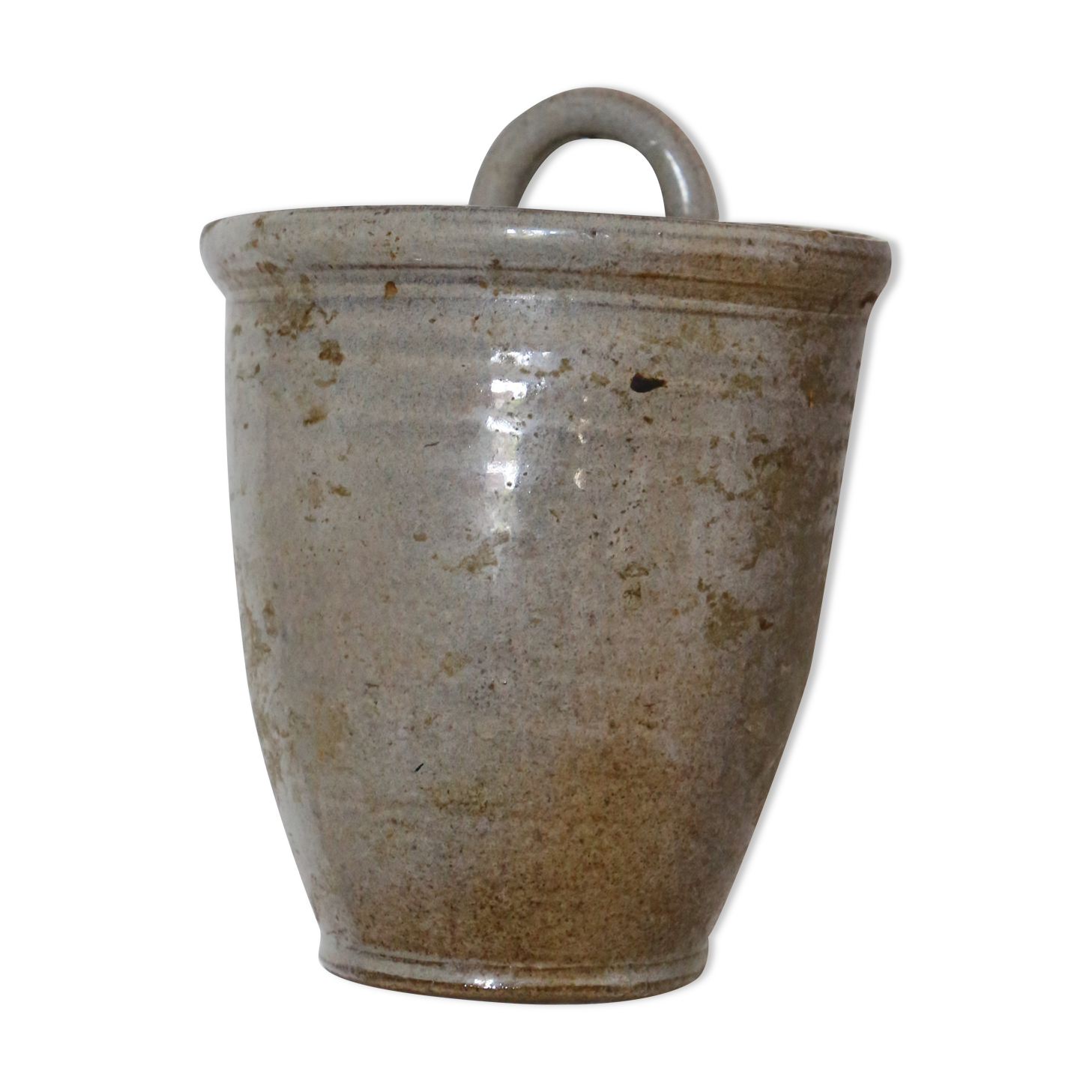 Vase en poterie murale, vintage