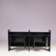 1970s low black plastic cabinet model Multiplo Harvey Guzzini Italy for Kastilia