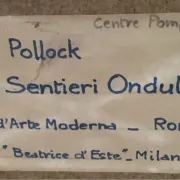 Pollock vintage poster from the 80s.