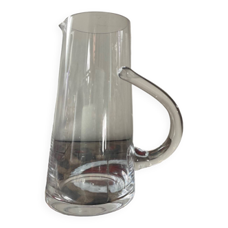 Carafe vintage en verre soufflé