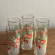 6 vintage orangeade glasses made in Italy