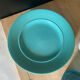 Turquoise blue earthenware plates
