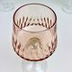 Ensemble de 6 verres de vin en cristal de Bohême