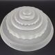 French Vintage Art Deco Skyscraper Style Opaque Glass Pendant Lamp Shade 52
