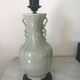 Vintage ceramic lamp green celadon
