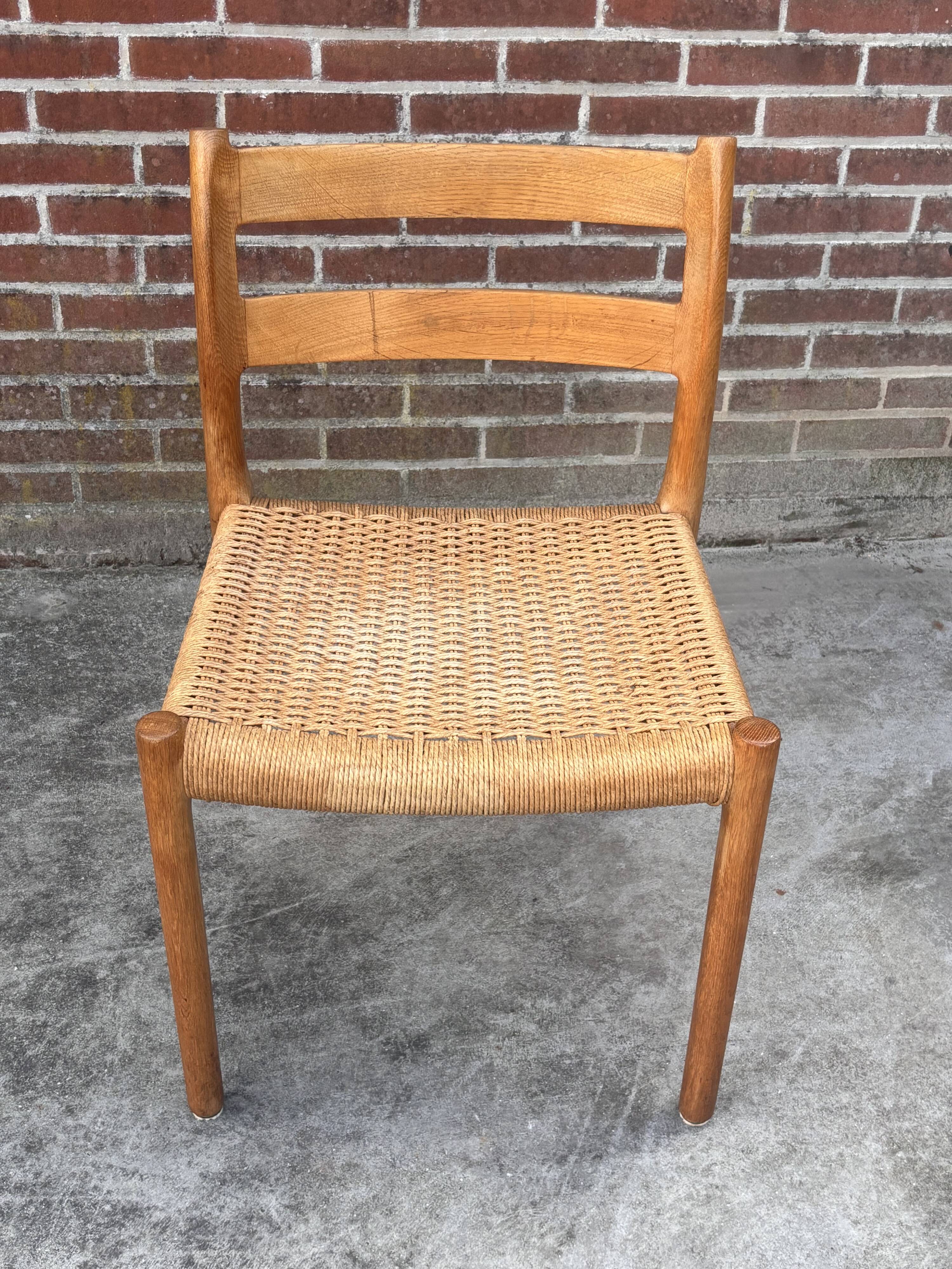 Mid Century Niels O Moller Chair model 84 Danish Design