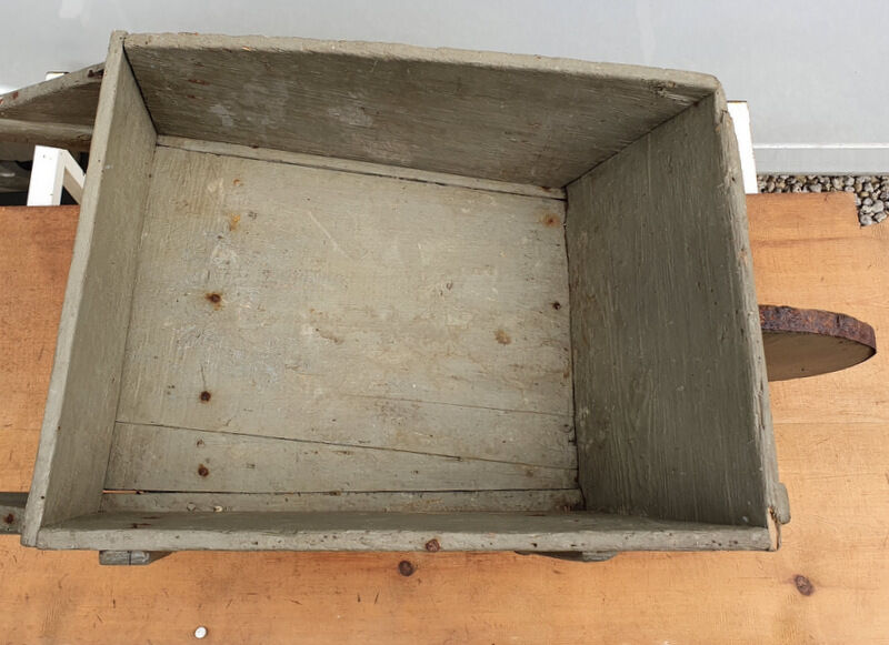 Vintage child wheelbarrow all wood