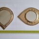 Ensemble de deux miroirs marocains vintage, 19 cm